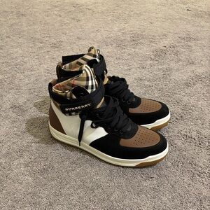 Burberry Arthur Black, Brown, and White Sneakers